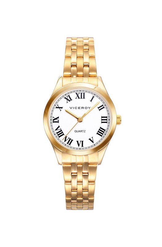 Reloj de mujer IP dorado con números romanos — Miralles Arévalo Joyeros