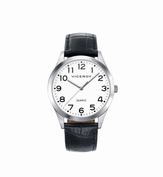 Montre homme Viceroy en acier avec bracelet noir