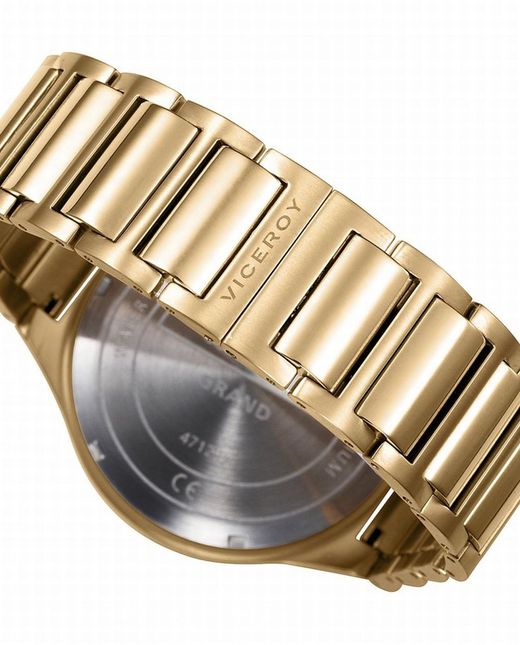 Reloj de hombre titanio Ip dorado