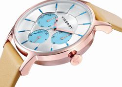 Reloj Viceroy de mujer con correa de piel marron claro