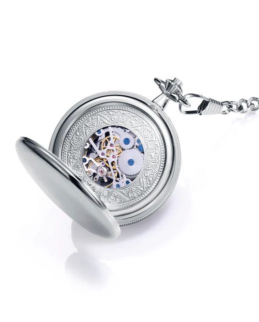 Relógio de bolso Viceroy com mecanismo visível.