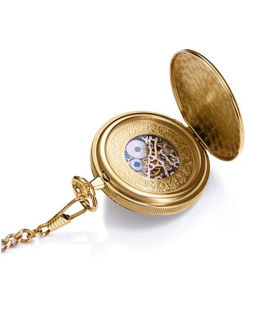 Relógio de bolso Viceroy Gold com mecanismo exposto