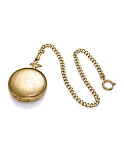 Relógio de bolso Viceroy Gold com mecanismo exposto