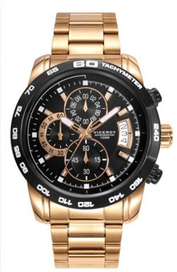 Reloj Viceroy Heat hombre dorado con Cronógrafo