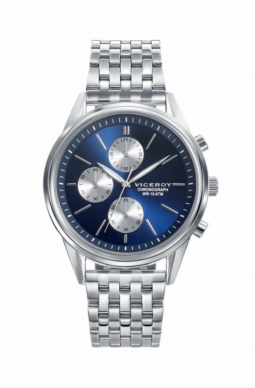 Elegante reloj para hombre con esfera azul, Envío 48/72 horas