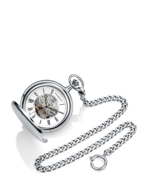 Reloj Viceroy mecánico de bolsillo con grabado en tapas