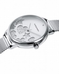 Viceroy Damenuhr mit Glitzerfiguren auf dem Zifferblatt