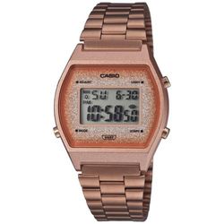 Reloj vintage Casio rosado esfera con purpurina