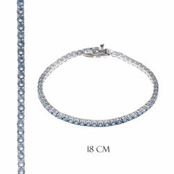 Pulsera Riviere en plata de ley Blue