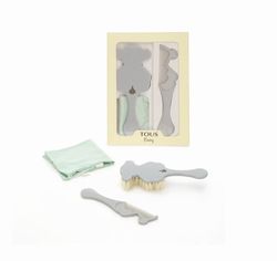 Conjunto de escova e pente Tous cinza