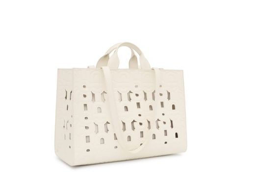Tous Amaya Manifesto Cut Beige Großer Shopper