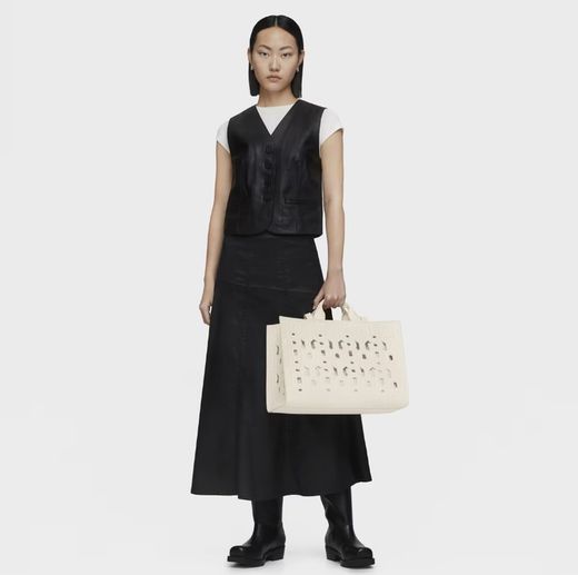 Tous Amaya Manifesto Cut Beige Großer Shopper