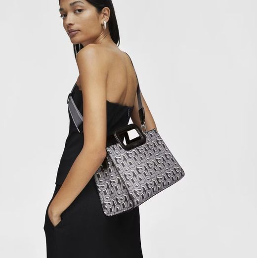 Tous Amaya Manifesto Schwarzer mittelgroßer Shopper