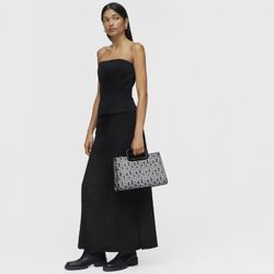 Tous Amaya Manifesto Schwarzer mittelgroßer Shopper