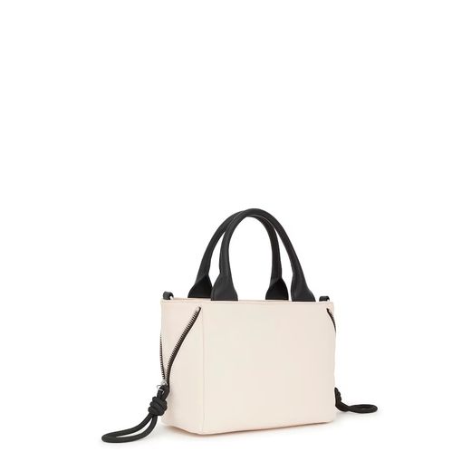 Petit sac cabas spacieux beige Tous