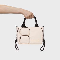 Petit sac cabas spacieux beige Tous