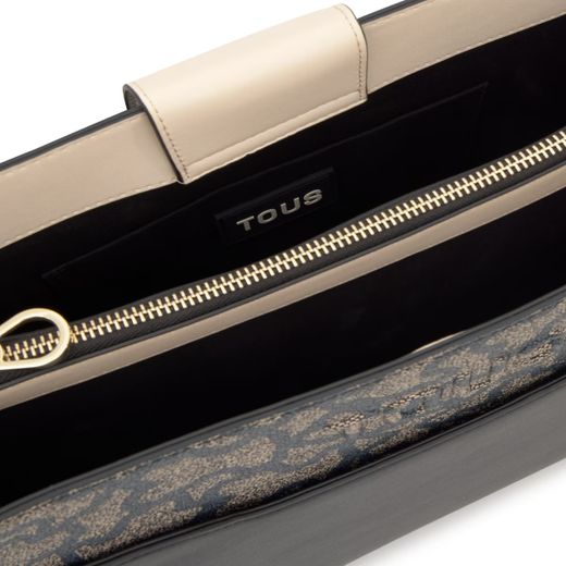 Shopper Tous Kaos Ikon Farbe Schwarz