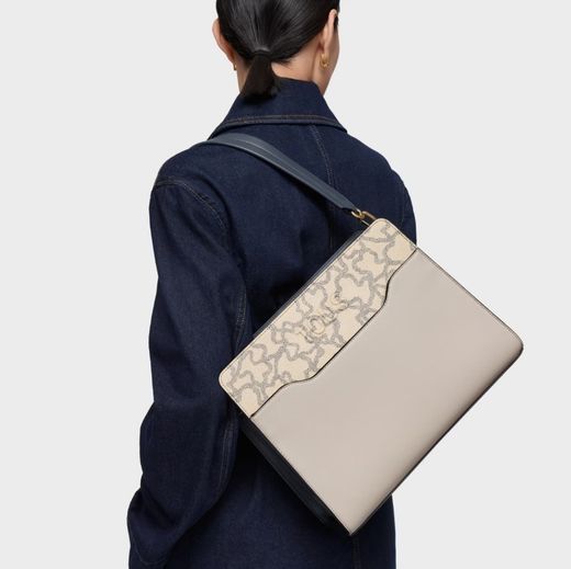 Shopper Tous Kaos Ikon Farbe Taupe