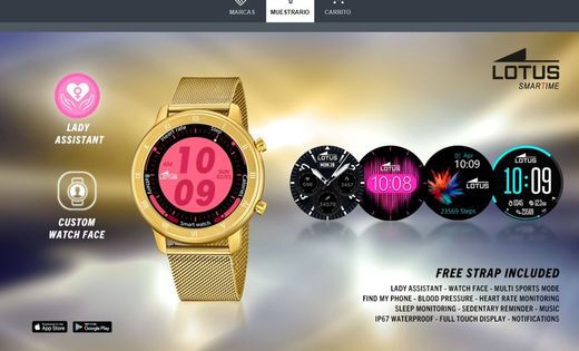 Smartwatch 50037/1 Lotus plateado de hombre con correa de regalo