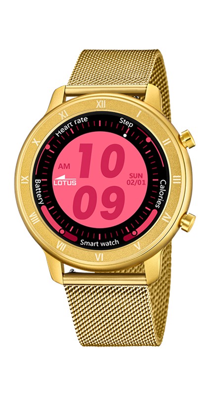 Smartwatch 50038/1 Lotus dorado con correa de regalo