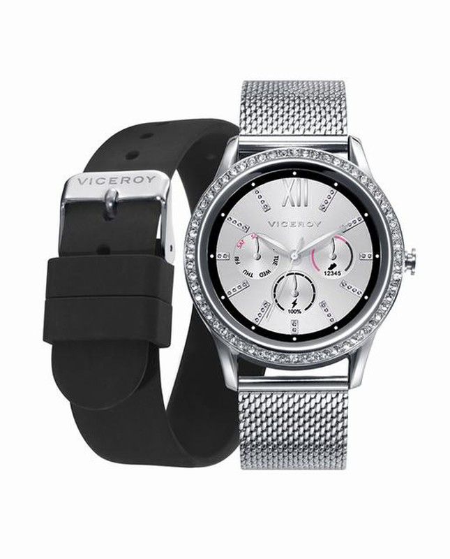 Smartwatch Viceroy de acero con micrófono y altavoz 41102-89